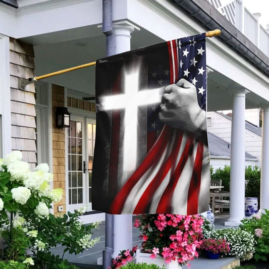 One Nation Under God Jesus American House Flags, Christian Flag, Scripture Flag, Garden Banner
