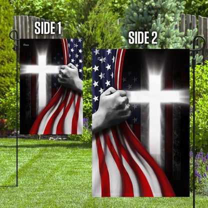One Nation Under God Jesus American House Flags, Christian Flag, Scripture Flag, Garden Banner
