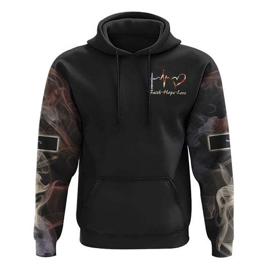 One Nation Under God Lion Light All Over Print 3D Hoodie, Christian Hoodie, Christian Sweatshirt, Bible Verse Shirt