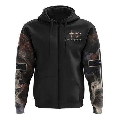 One Nation Under God Lion Light All Over Print 3D Hoodie, Christian Hoodie, Christian Sweatshirt, Bible Verse Shirt