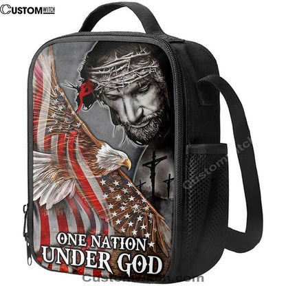 One Nation Under God Lunch Bag, Bible Verse Lunch Bag For Men And Women