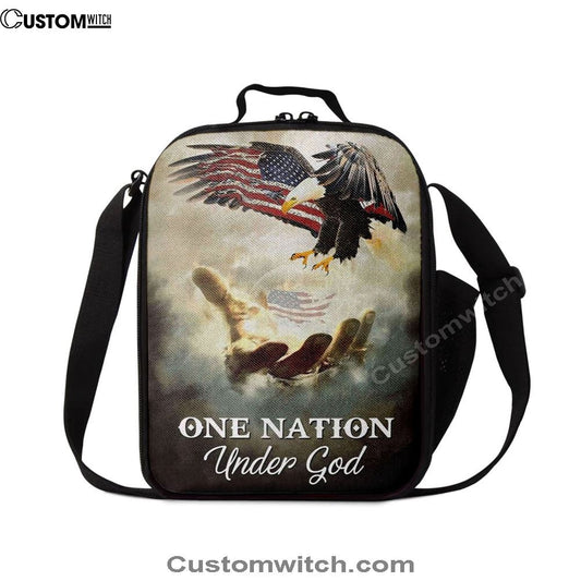 One Nation Under God Lunch Bags, Bible Verse Lunch Bag For Men And Women