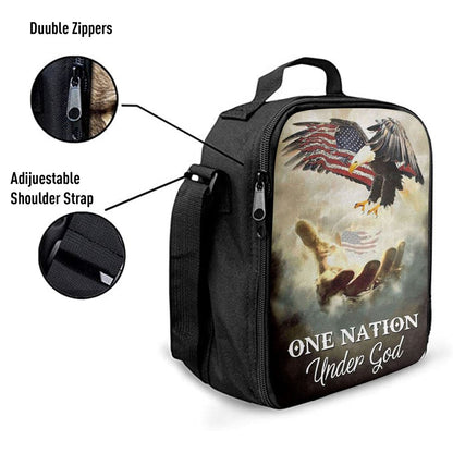 One Nation Under God Lunch Bags, Bible Verse Lunch Bag For Men And Women