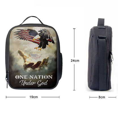 One Nation Under God Lunch Bags, Bible Verse Lunch Bag For Men And Women