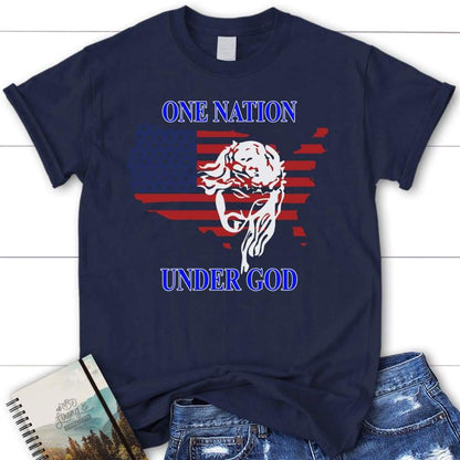 One Nation Under God T Shirt, Womens Christian T Shirts, Blessed T Shirt, Bible T shirt, T shirt Women
