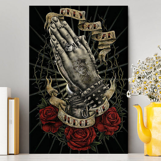 Only God Can Judge Me Canvas Wall Art - Christian Wall Canvas - Religious Canvas Prints