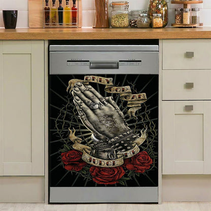 Only God Can Judge Me Dishwasher Cover, Christian Dishwasher Wrap, Religious Kitchen Decoration