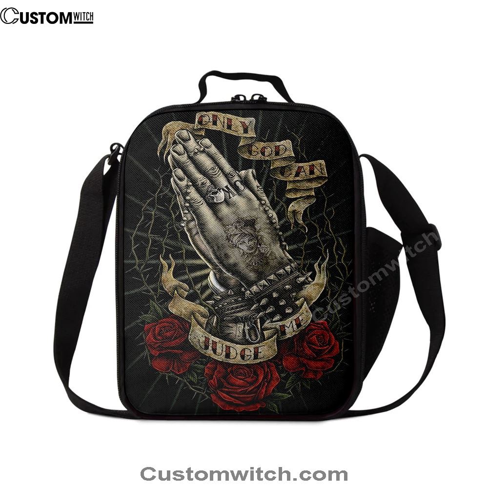 Only God Can Judge Me Lunch Bag, Bible Verse Lunch Bag For Men And Women