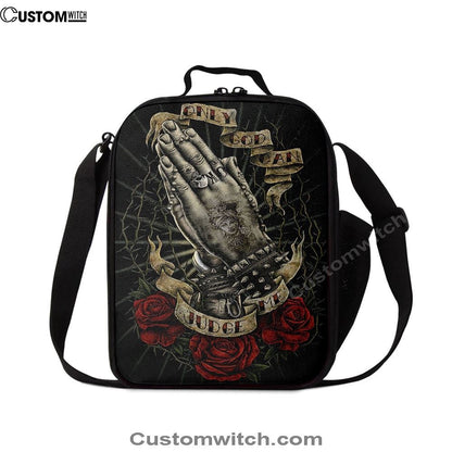 Only God Can Judge Me Lunch Bag, Bible Verse Lunch Bag For Men And Women