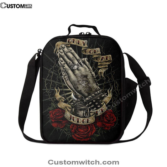 Only God Can Judge Me Lunch Bag, Bible Verse Lunch Bag For Men And Women