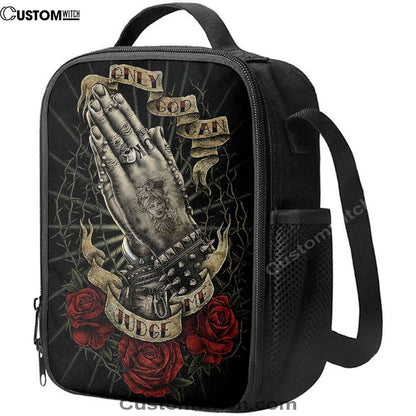Only God Can Judge Me Lunch Bag, Bible Verse Lunch Bag For Men And Women