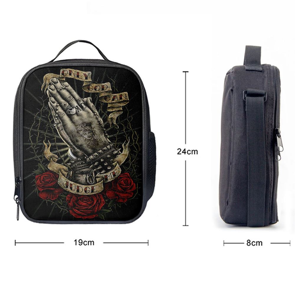 Only God Can Judge Me Lunch Bag, Bible Verse Lunch Bag For Men And Women