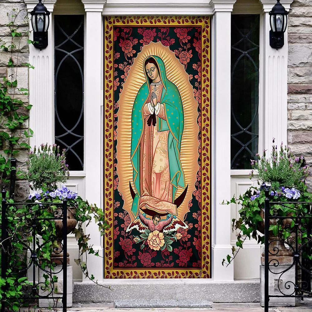 Our Lady of Guadalupe Door Cover, Christian Door Decor, Door Christian Church, Christian Door Plaques