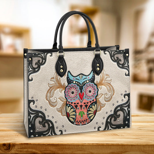 Owl Leather Style 1 Leather Bag, Gift For Owl Lovers, Women's Pu Leather Bag