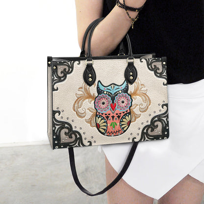 Owl Leather Style 1 Leather Bag, Gift For Owl Lovers, Women's Pu Leather Bag