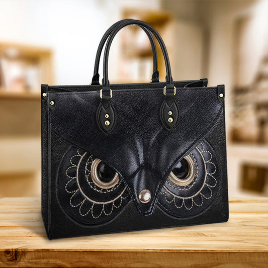 Owl Leather Style 2 Leather Bag, Gift For Owl Lovers, Women's Pu Leather Bag