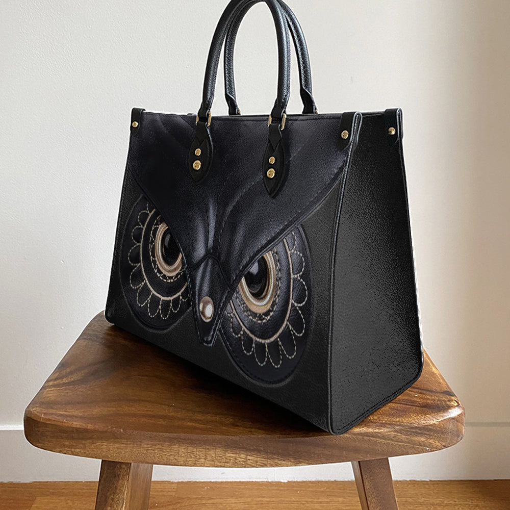 Owl Leather Style 2 Leather Bag, Gift For Owl Lovers, Women's Pu Leather Bag