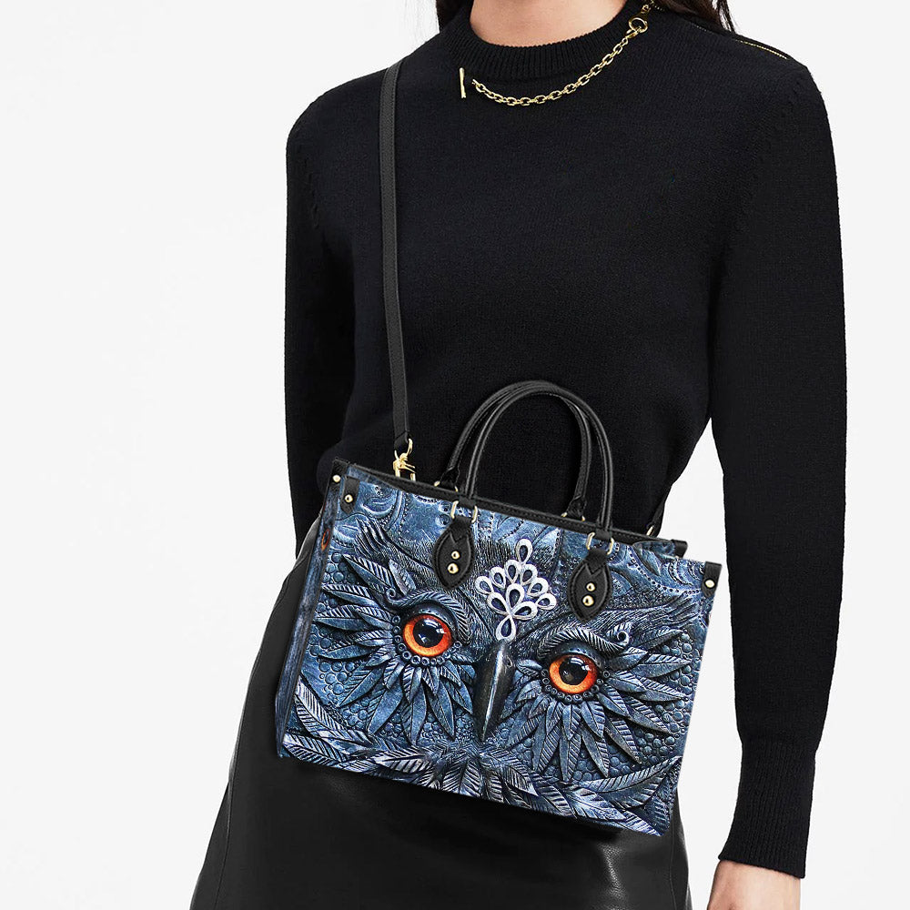 Owl Leather Style 3 Leather Bag, Gift For Owl Lovers, Women's Pu Leather Bag