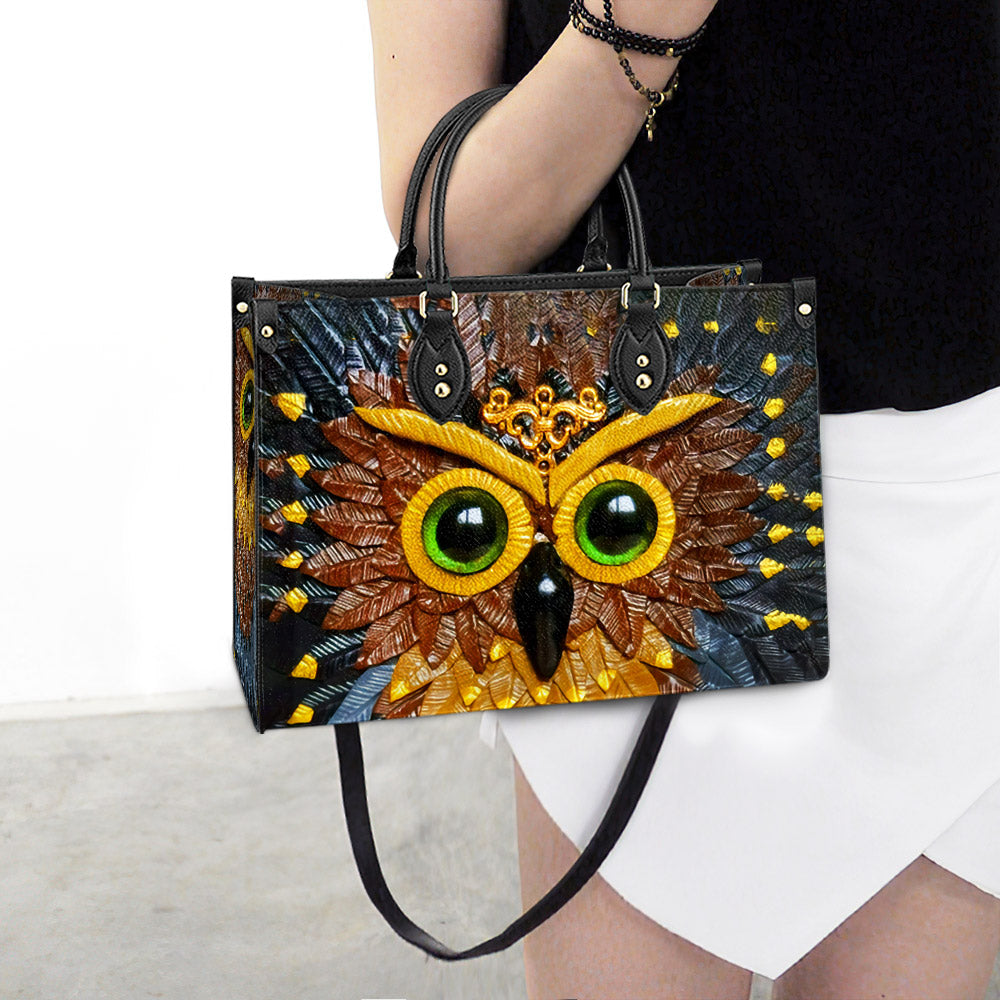 Owl Leather Style 4 Leather Bag, Gift For Owl Lovers, Women's Pu Leather Bag
