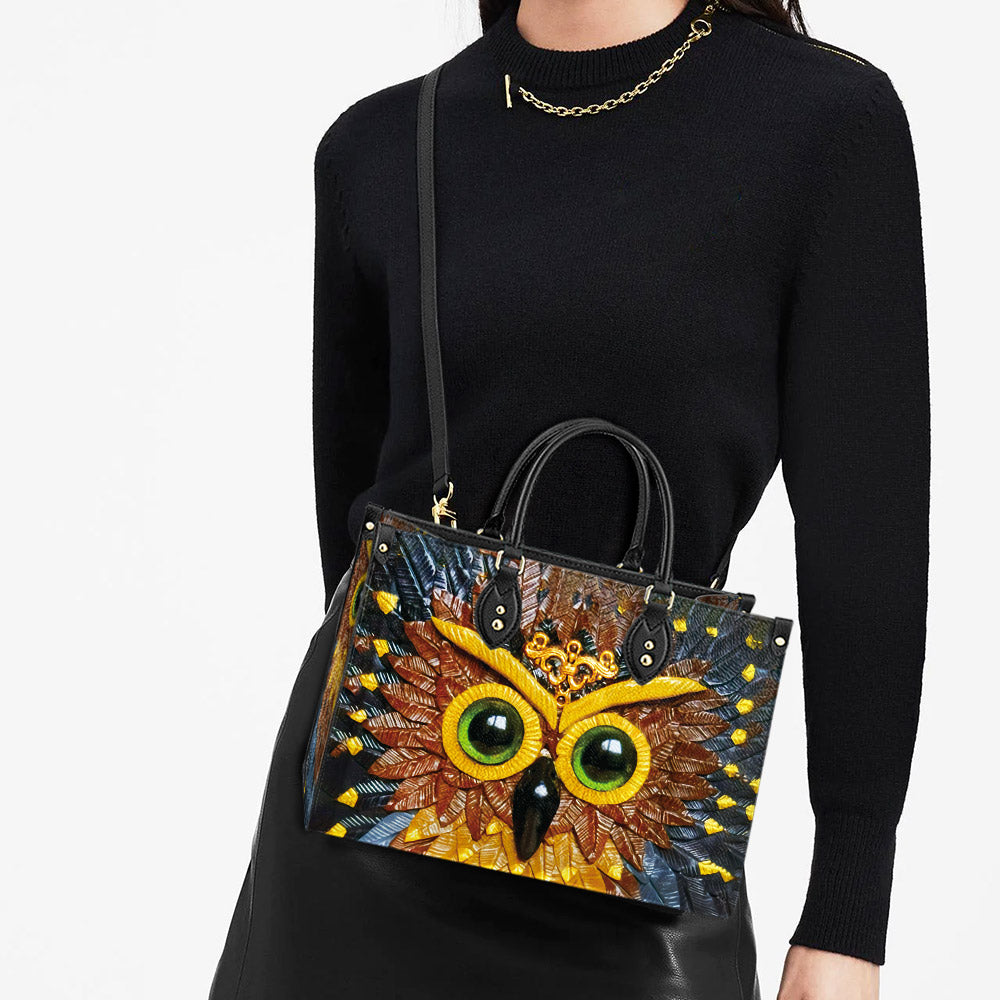 Owl Leather Style 4 Leather Bag, Gift For Owl Lovers, Women's Pu Leather Bag