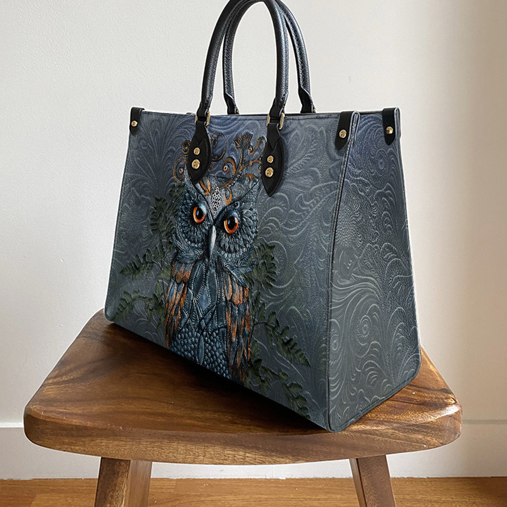Owl Leather Style Pu Leather Bag, Gift For Owl Lovers, Women's Pu Leather Bag