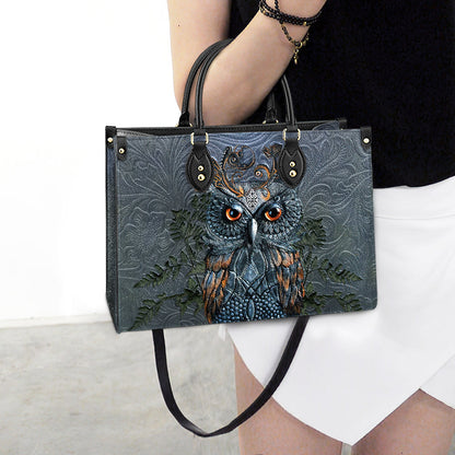 Owl Leather Style Pu Leather Bag, Gift For Owl Lovers, Women's Pu Leather Bag