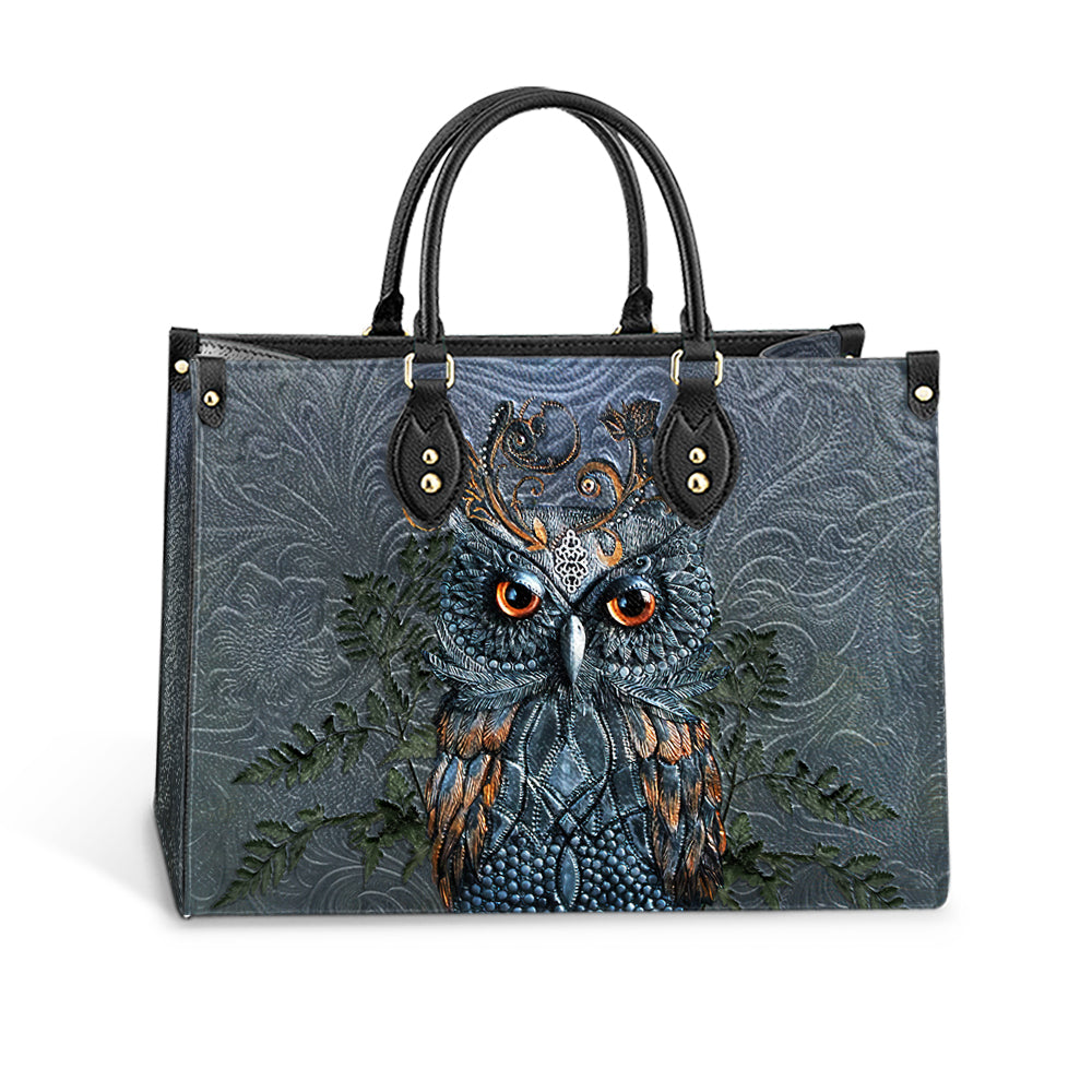 Owl Leather Style Pu Leather Bag, Gift For Owl Lovers, Women's Pu Leather Bag