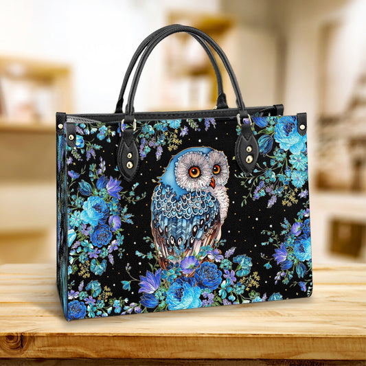 Owl Lover Leather Bag, Gift For Owl Lovers, Women's Pu Leather Bag