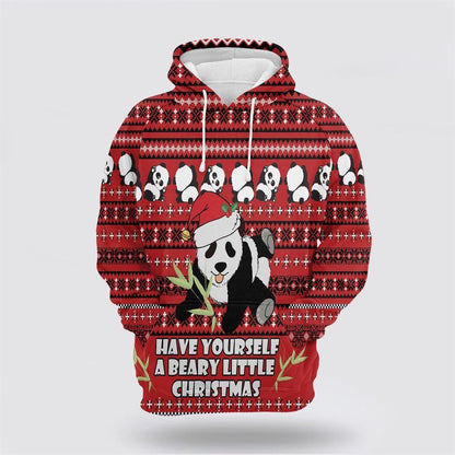 Panda Christmas All Over Print 3D Hoodie For Men & Women, Christmas Hoodie Cute, Christmas Gift, Christmas Fashion