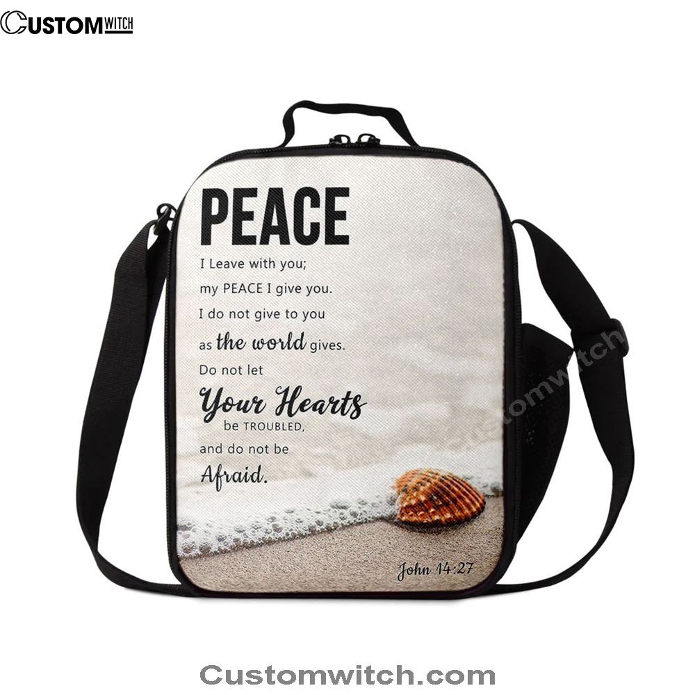 Peace I Leave With You - John 14 27 Lunch Bag, Bible Verse Lunch Bag For Men And Women
