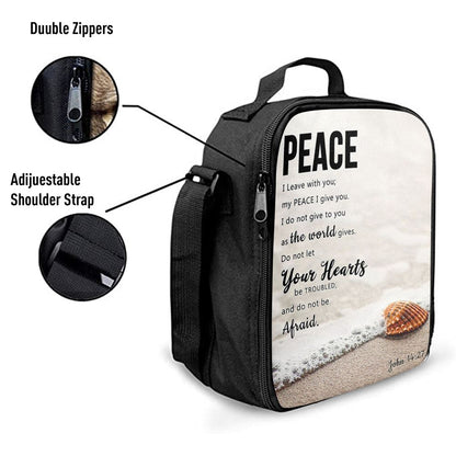 Peace I Leave With You - John 14 27 Lunch Bag, Bible Verse Lunch Bag For Men And Women