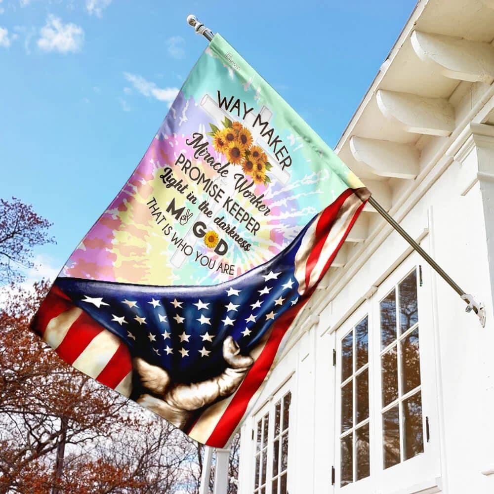 Peace Jesus America House Flag, Outdoor Religious Flags, Christian Flag, Scripture Flag, Garden Banner