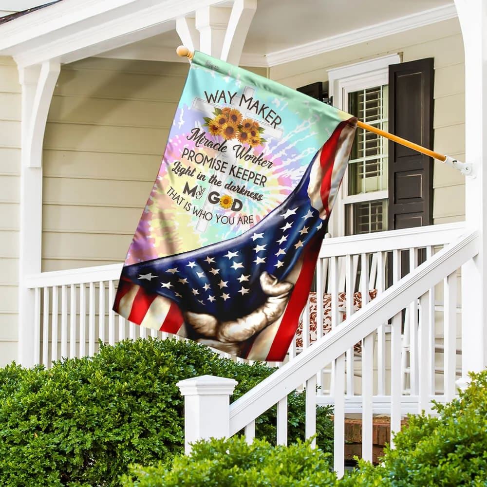Peace Jesus America House Flag, Outdoor Religious Flags, Christian Flag, Scripture Flag, Garden Banner