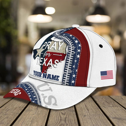 Personalized 3D Texas Cap - Baseball Cap God Bless Texas, Christian Baseball Cap, Religious Cap, Jesus Gift, Jesus Hat