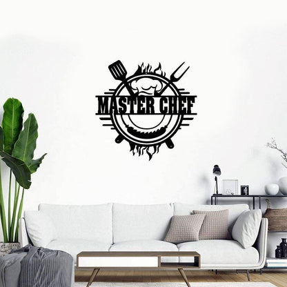 Personalized Backyard Bar & Grill Metal Wall, Patio Metal Sign, Bbq Outside Decor, Master Cheff Sign