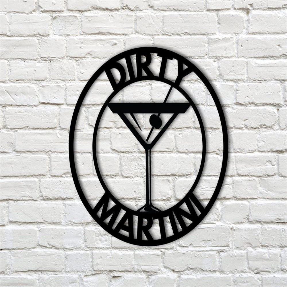 Personalized Bar Theme Metal Sign, Bar Theme Sign, Drink Sign, For Bar Martini Lover Gift