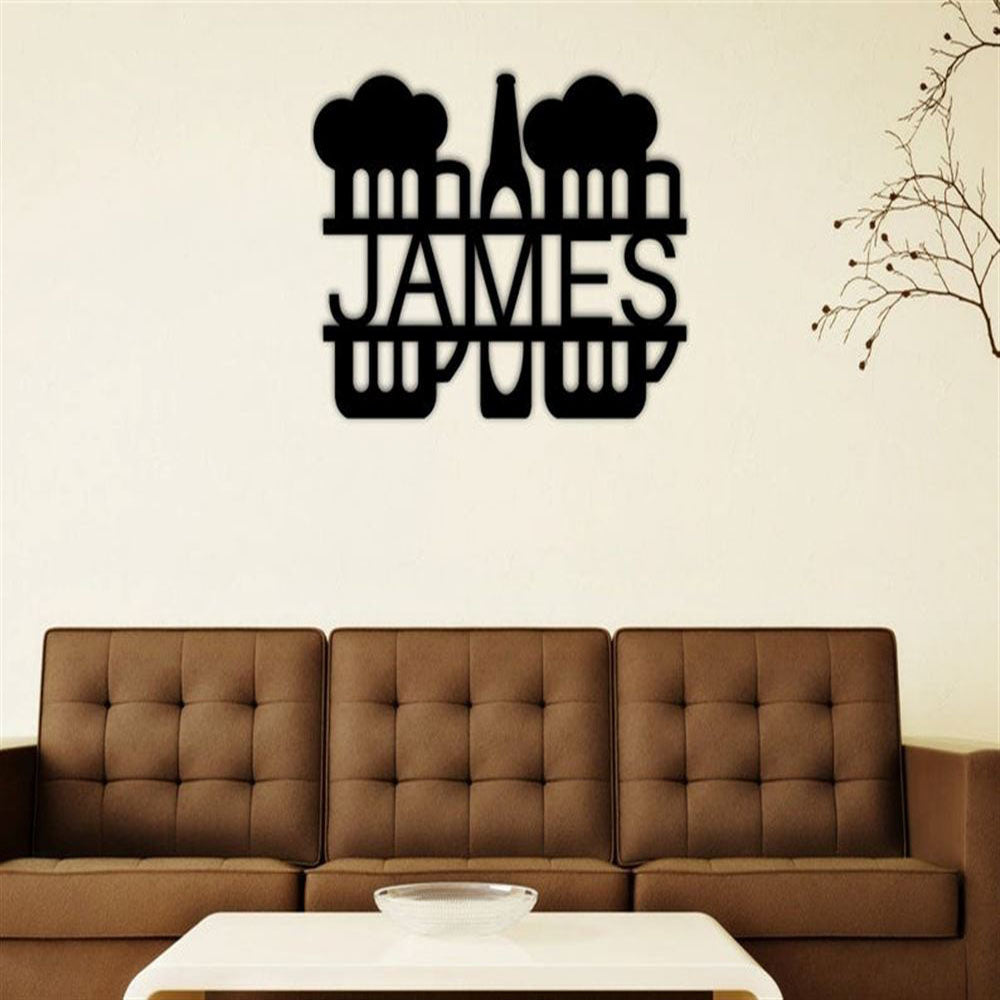 Personalized Beer Metal Sign, Wall Sign, Wall Hanging Bar Metal Sign, Metal Sign Home Bar, Bar Sign