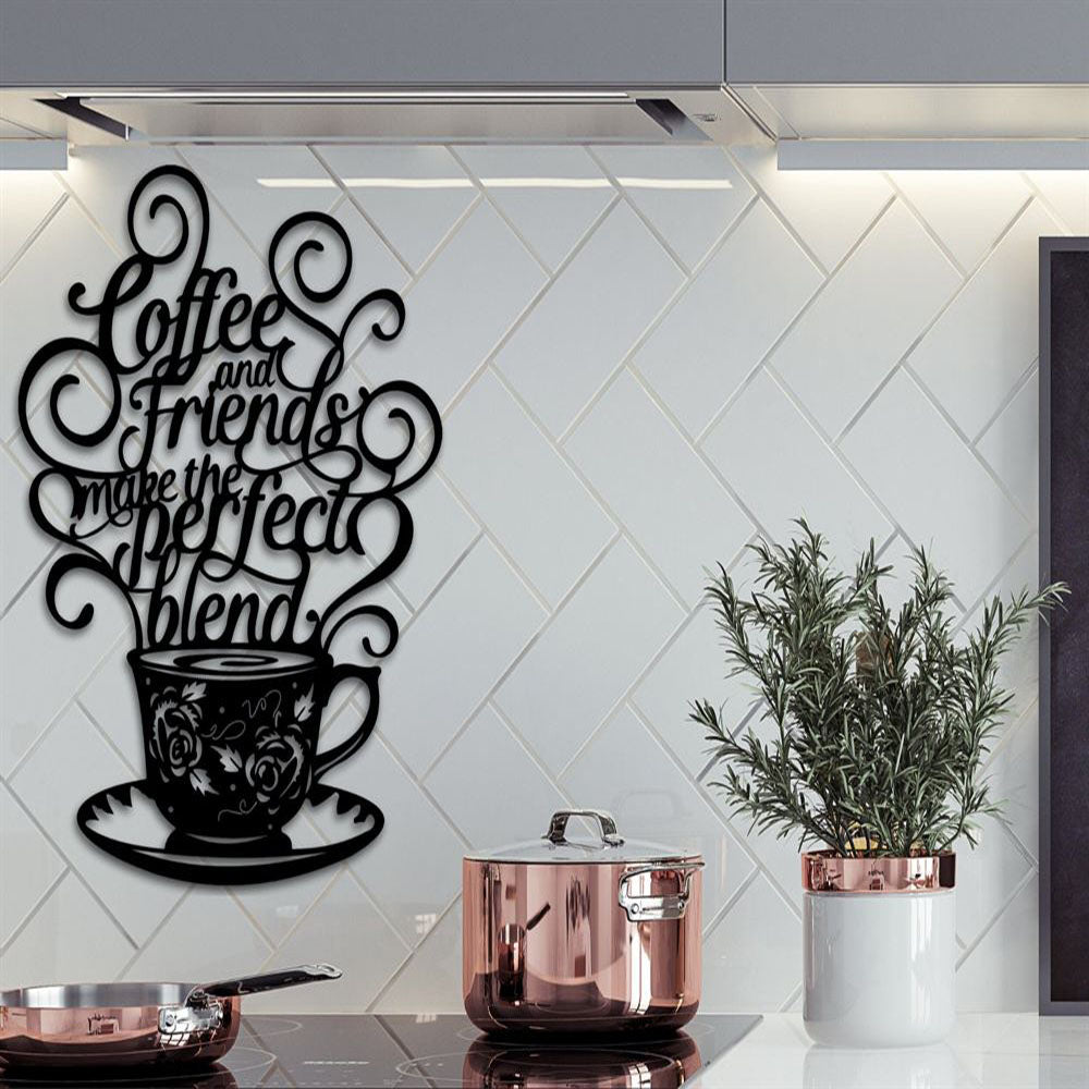 Personalized Bistro Coffee Metal Sign, Coffee Bar Decor, Kitchen Decor, Breakfast Decorations, Housewarming Gift, Realtor Gift Coffee