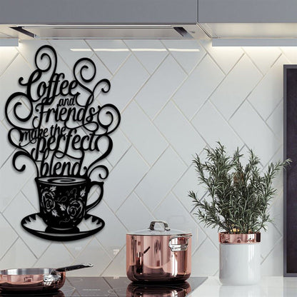 Personalized Bistro Coffee Metal Sign, Coffee Bar Decor, Kitchen Decor, Breakfast Decorations, Housewarming Gift, Realtor Gift Coffee