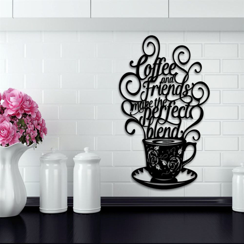 Personalized Bistro Coffee Metal Sign, Coffee Bar Decor, Kitchen Decor, Breakfast Decorations, Housewarming Gift, Realtor Gift Coffee