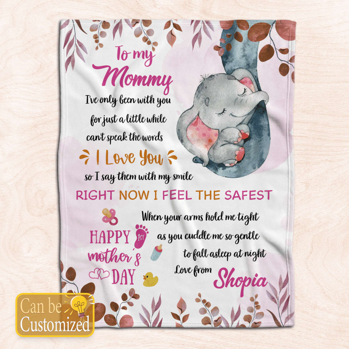 Personalized  Blanket For Mom I Have Only Been With You Custom Name Blanket, Birthday Gift