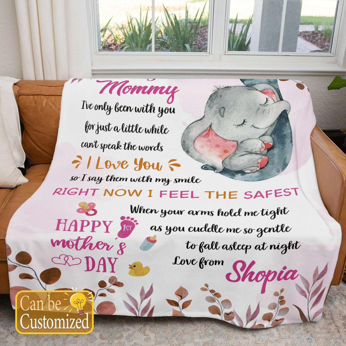 Personalized  Blanket For Mom I Have Only Been With You Custom Name Blanket, Birthday Gift