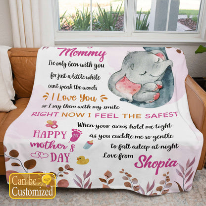 Personalized  Blanket For Mom I Have Only Been With You Custom Name Blanket, Birthday Gift