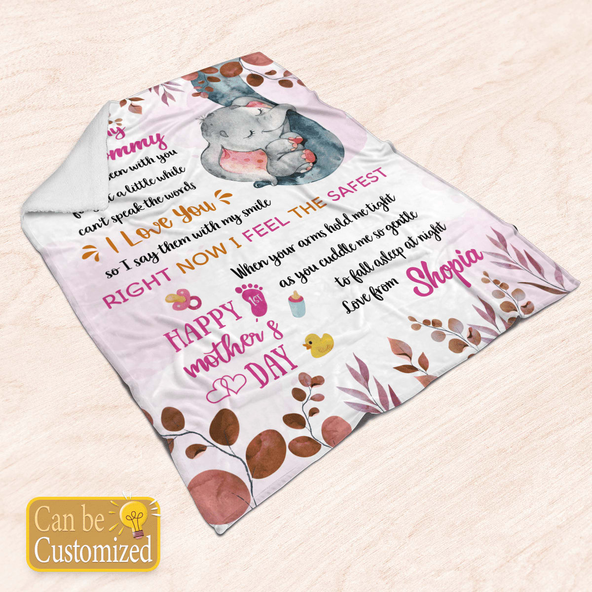 Personalized  Blanket For Mom I Have Only Been With You Custom Name Blanket, Birthday Gift