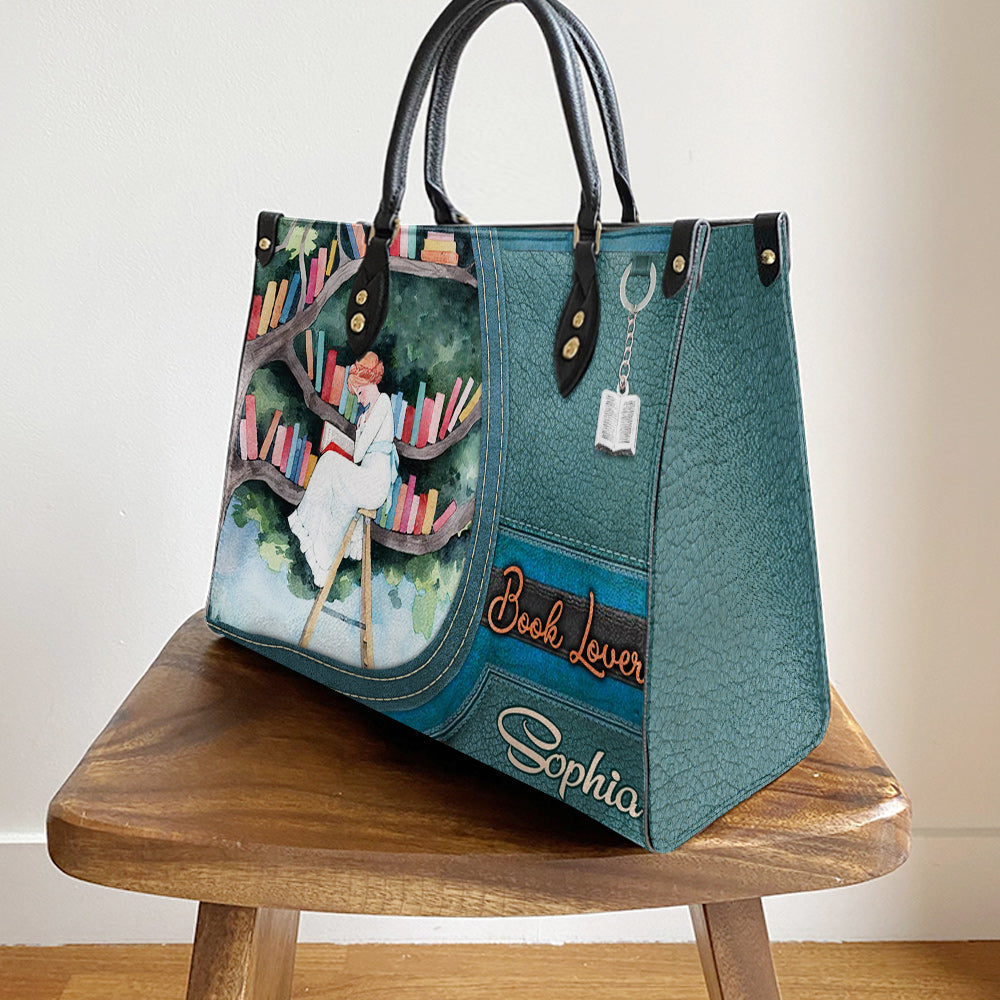 Personalized Book Lover Leather Bag, Women's Pu Leather Bag, Best Mother's Day Gifts