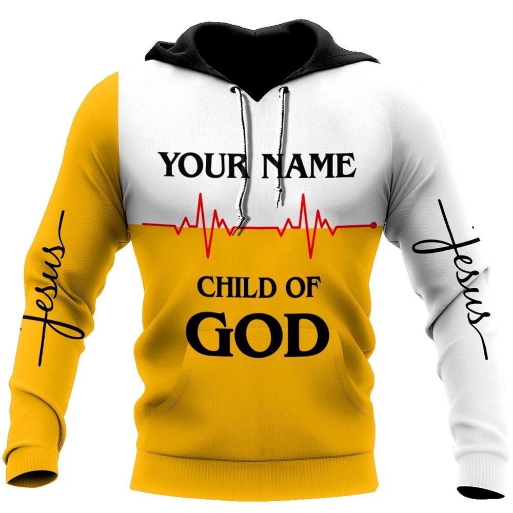 Personalized Child Of God Jesus Is My God My King God 3D Hoodie For Man And Women, Jesus Printed 3D Hoodie
