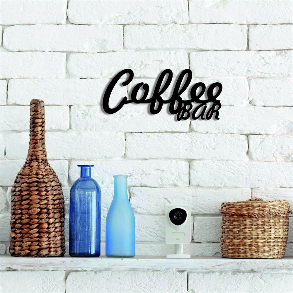 Personalized Coffee Bar Metal Sign, Metal Wall Art Words, Metal Wall Decor,  Coffee Wall Decoration