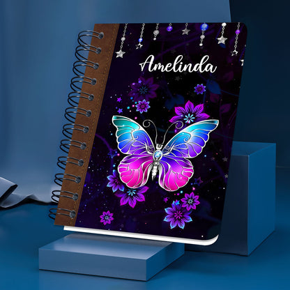 Personalized Flower Spiral Journal It Is More Blessed To Give Than To Receive Acts 2035, Spiritual Gift Faith For Christians