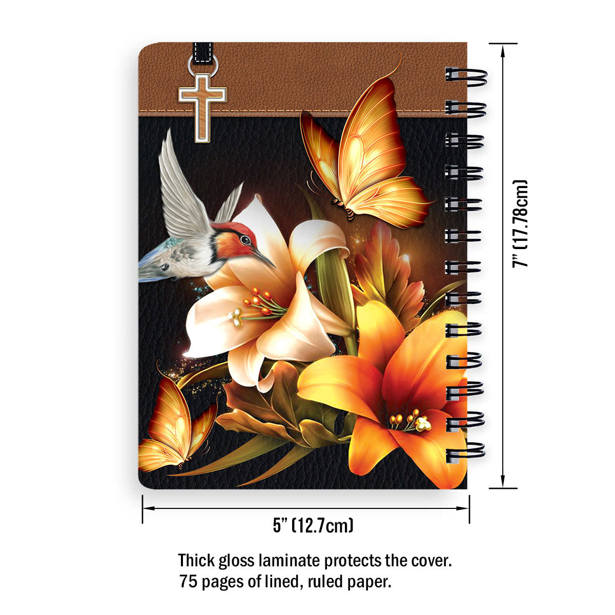 Personalized Flower Spiral Notebook I Have Made You And I Will Carry You, Christian Spiral Notebooks