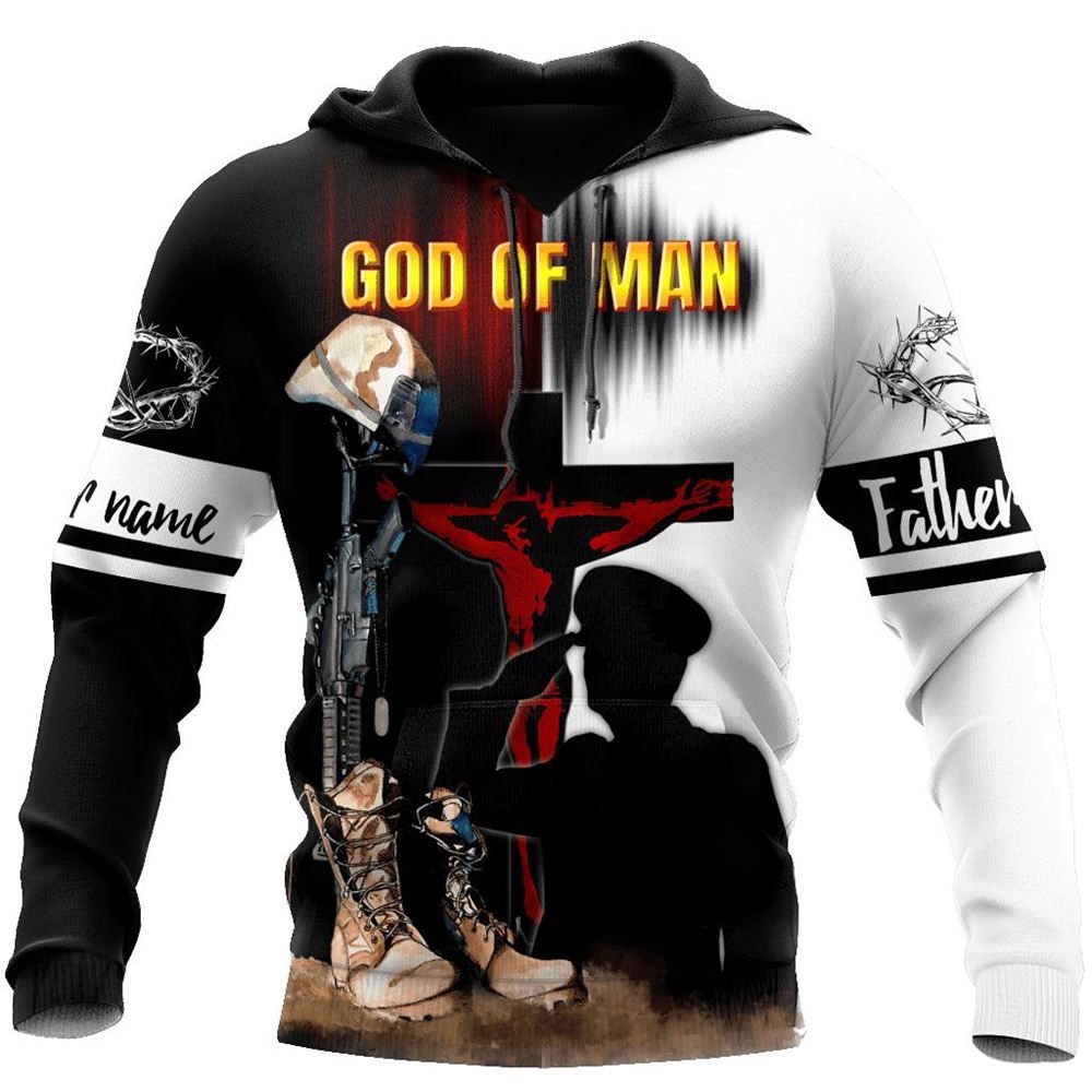 Personalized God Of Man Soldiers Prayer Deliver Me From My Enemies God 3D Hoodie For Man And Women, Jesus Printed 3D Hoodie